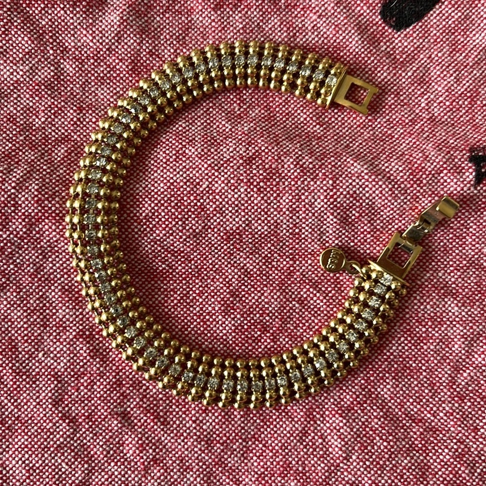 M&S (Marks & Spencer) bracelet. Gold tone and rhinestone. Perfect condition.